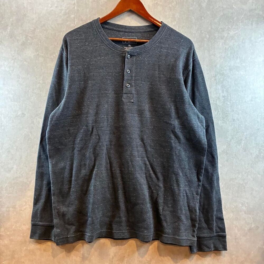 Unbranded Men's Grey and Navy Shirt